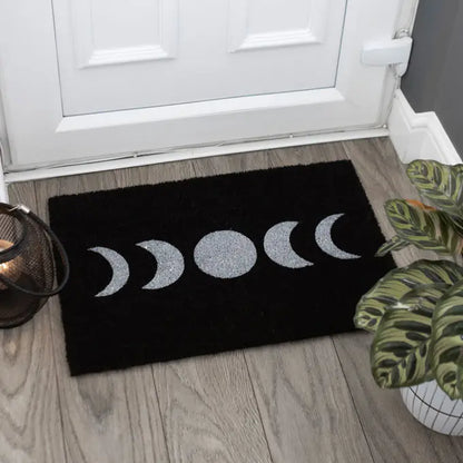 Black Moon Phase Doormat