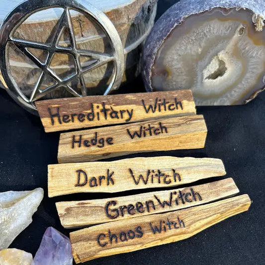 Hand Burned Palo Santo- the Hereditary Witch Collection