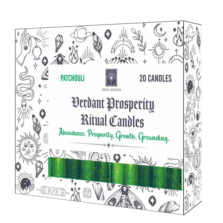 Soul Sticks - Verdant Prosperity Patchouli Ritual Candles