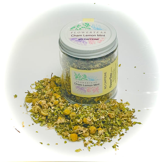 Chamomile Lemon Mint Loose Leaf Tea in Jar