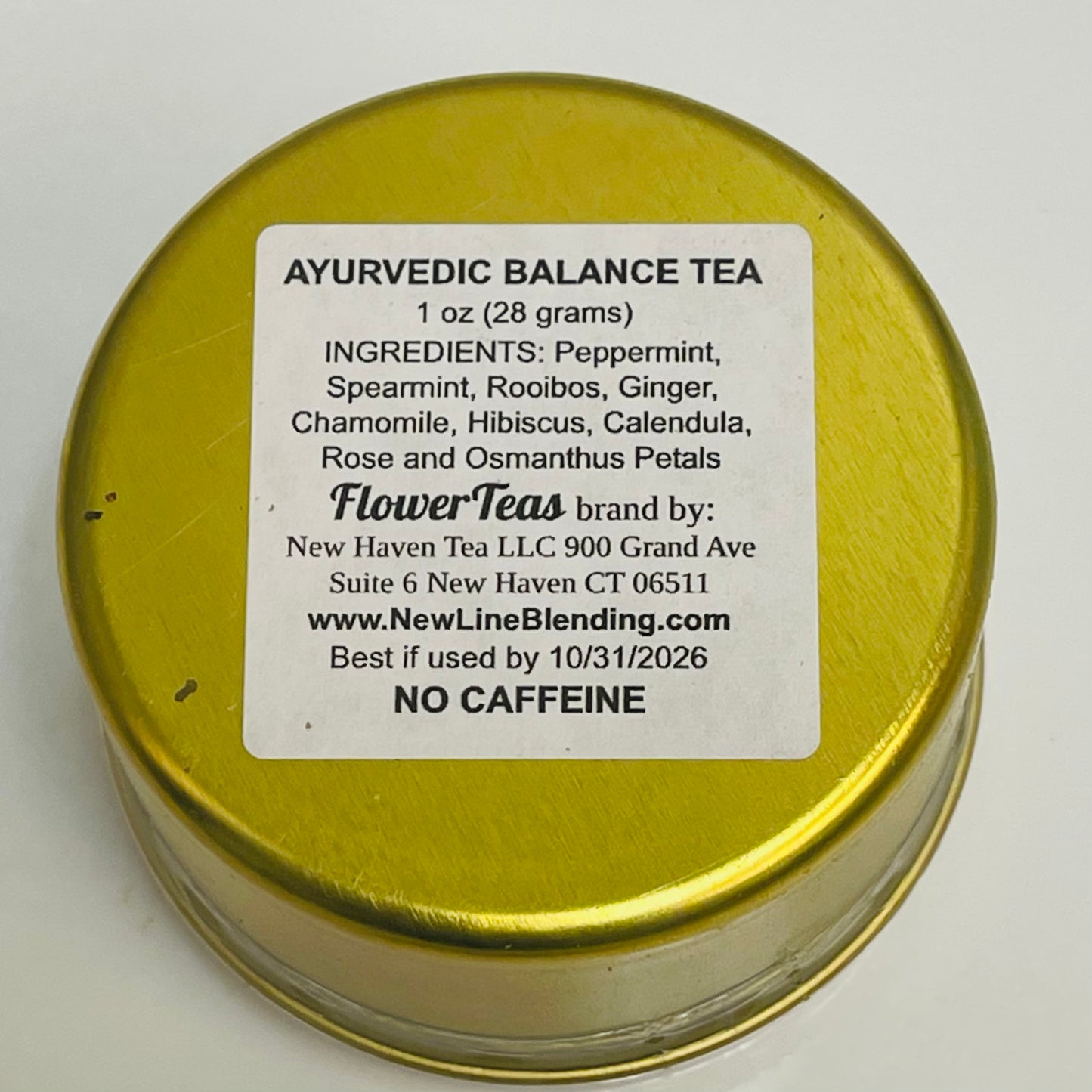 Ayurvedic Yoga BALANCE Loose Leaf Tea 1 oz Tin