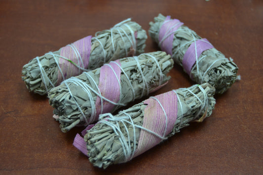 White Sage + Pink Corn Bundle Smudge