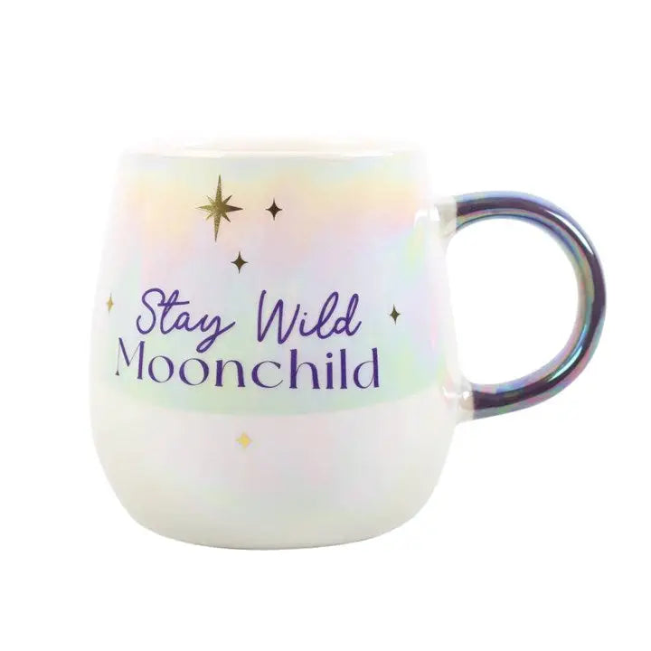 Stay Wild Moon Child Iridescent Celestial Mug