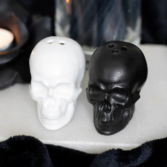 Gothic Skull Salt and Pepper Shakers