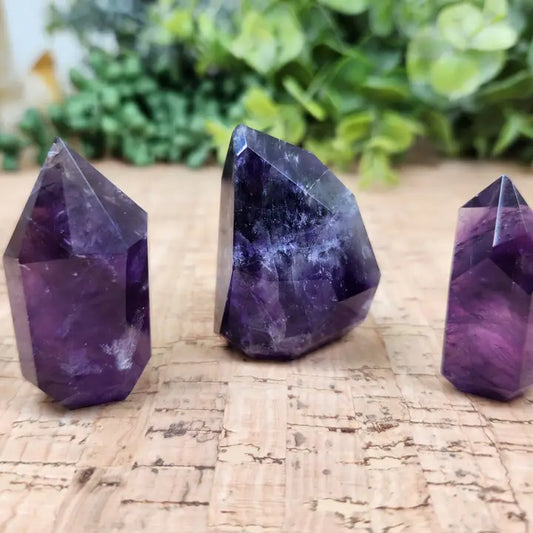 Amethyst Gemstone Polished Points-Sold in 250gm Increments