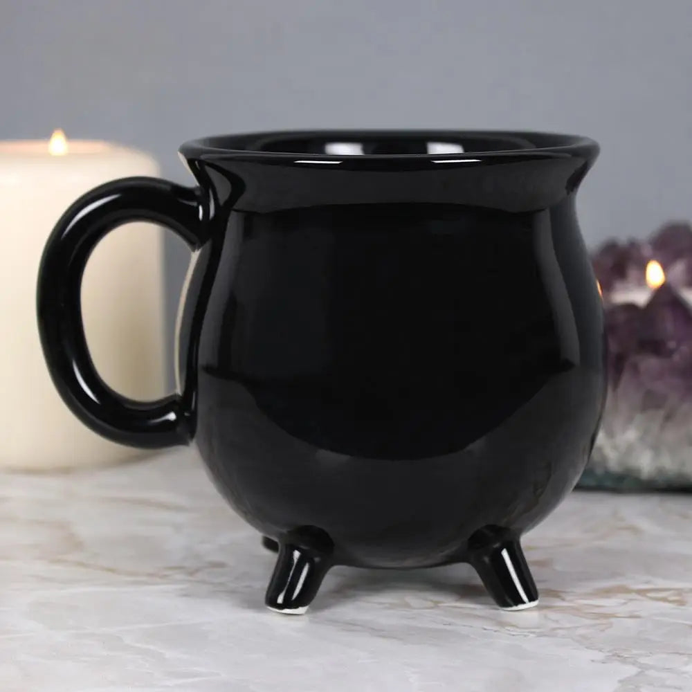 Blank Black Halloween Cauldron Mug