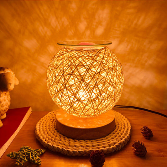 Spherical Bamboo Wax Warmer