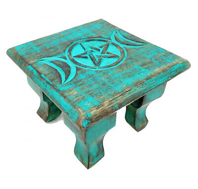 Antiqued Triple Moon Altar Table