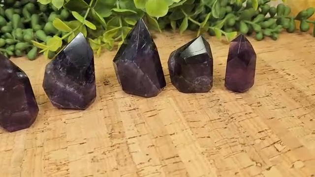 Amethyst Gemstone Polished Points-Sold in 250gm Increments